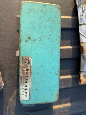 Challenger Fine Tools Socket Set Vintage Metal Case